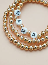Three Piece Minimalist MAMA Pearl Bracelets